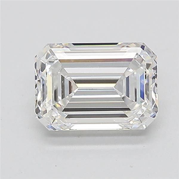 1.56ct E VVS2 Rare Carat Ideal Cut Emerald Lab Grown Diamond