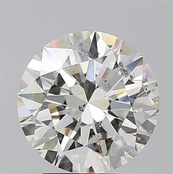 3.01ct K SI2 Rare Carat Ideal Cut Round Diamond