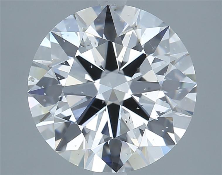 3.21ct E SI1 Rare Carat Ideal Cut Round Diamond