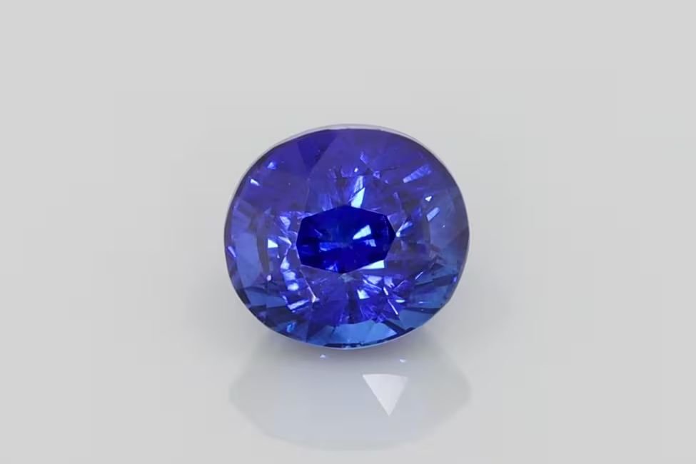 2.24 Carat Vivid Blue Oval Sapphire