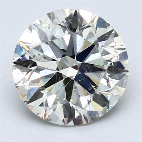 2.01ct K SI2 Rare Carat Ideal Cut Round Diamond