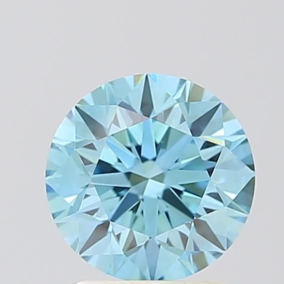 1.60 Ct. Fancy Vivid Blue Round Lab Diamond
