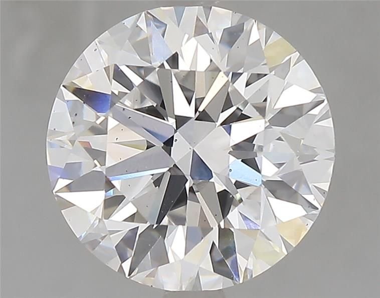 3.71ct D VS2 Rare Carat Ideal Cut Round Lab Grown Diamond