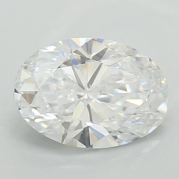 0.73ct D VS2 Very Good Cut Oval Lab Grown Diamond