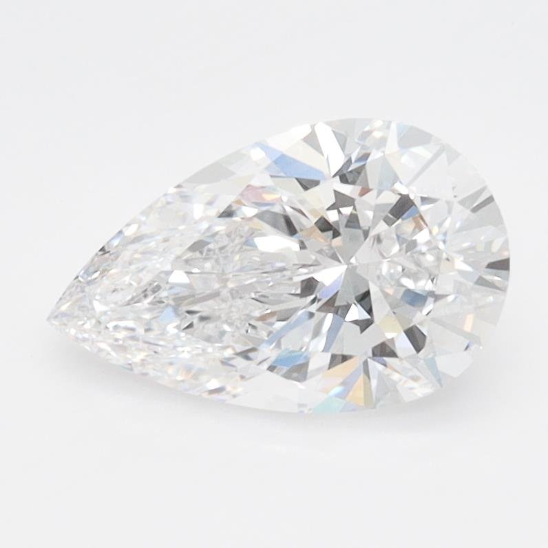 1.21ct E VVS2 Rare Carat Ideal Cut Pear Lab Grown Diamond