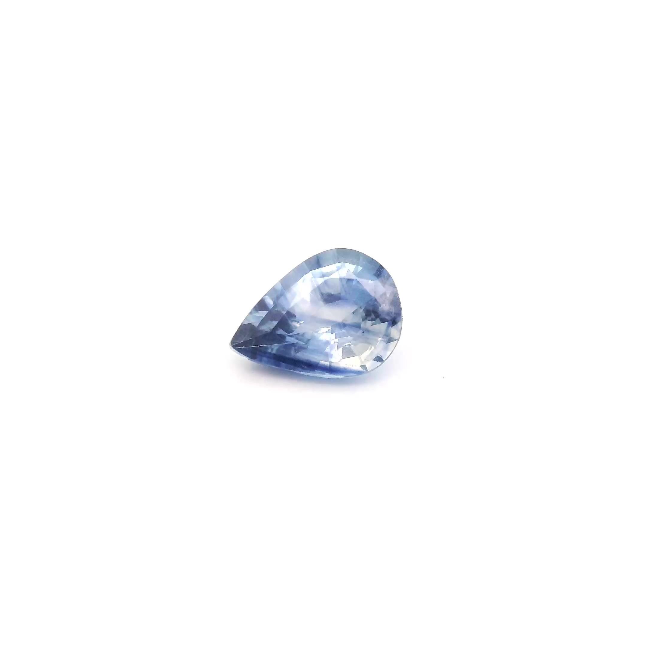 0.74 Carat Blue Pear Sapphire