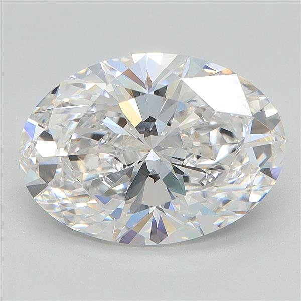 6.03ct F VS1 Rare Carat Ideal Cut Oval Lab Grown Diamond