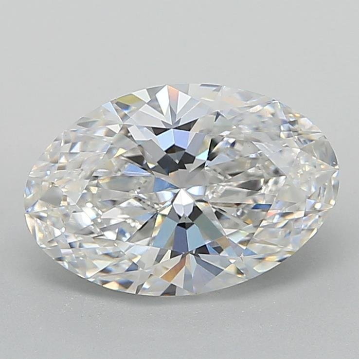 2.96ct F VVS2 Rare Carat Ideal Cut Oval Lab Grown Diamond
