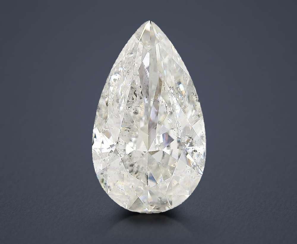 7.01 Carat Pear Natural Diamond
