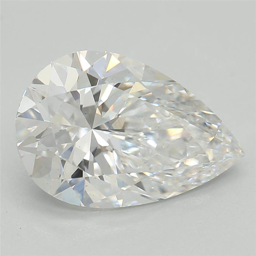 1.59ct D VS2 Rare Carat Ideal Cut Pear Lab Grown Diamond