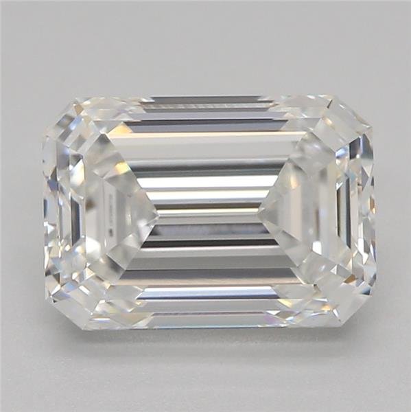 1.55ct E VVS2 Rare Carat Ideal Cut Emerald Lab Grown Diamond