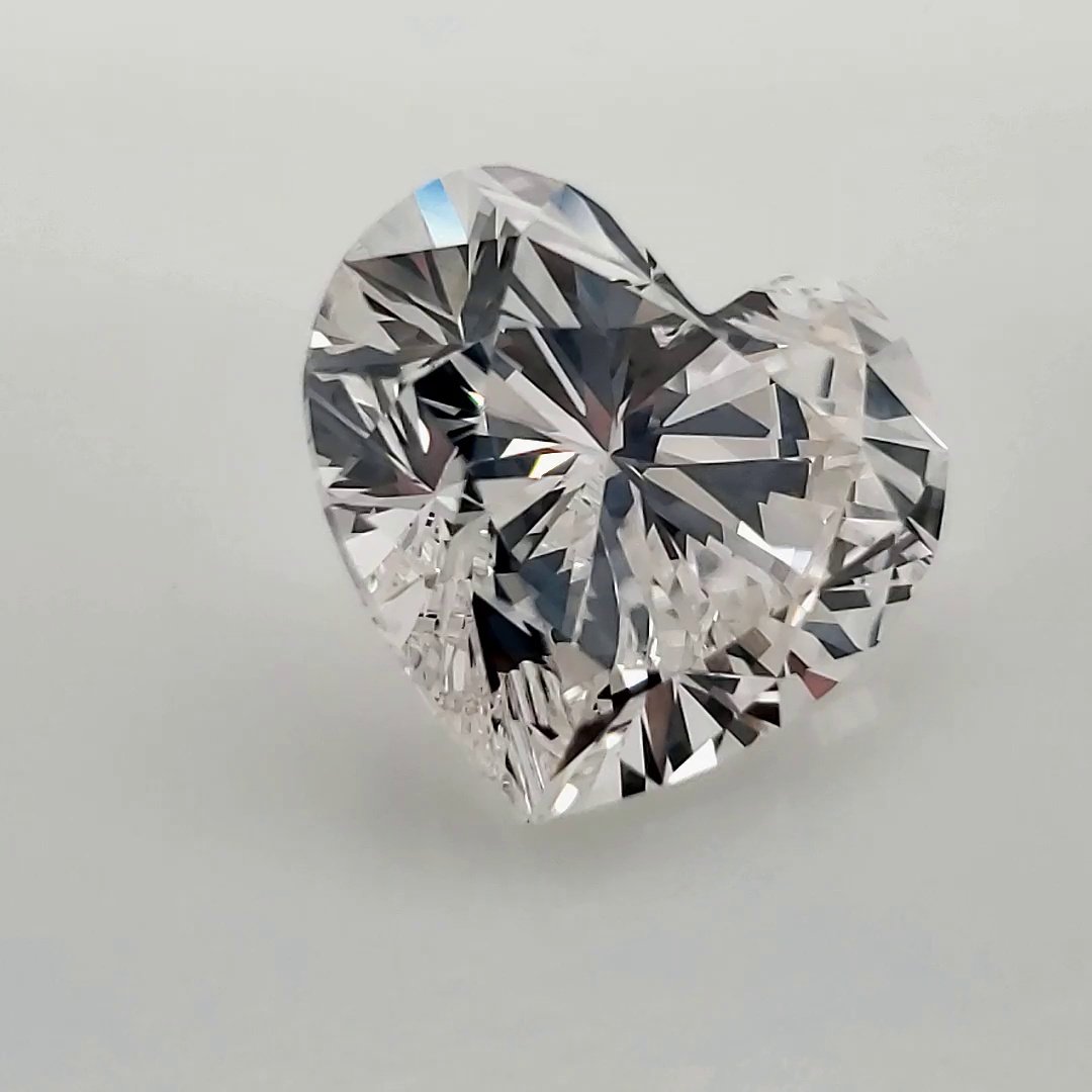 5.03ct G VVS2 Very Good Cut Heart Diamond