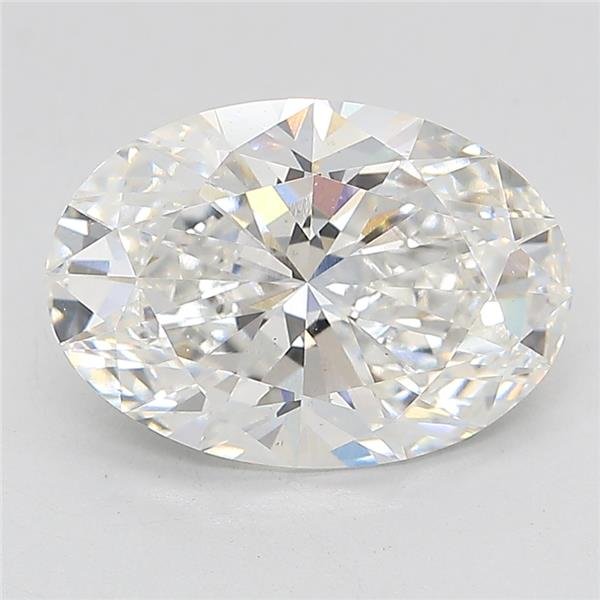 3.25ct F VS2 Rare Carat Ideal Cut Oval Lab Grown Diamond