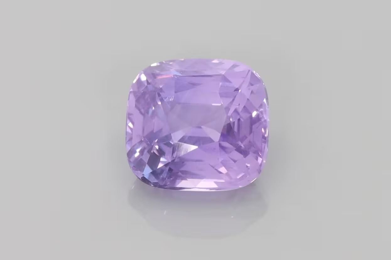 5.09 Carat Purple Cushion Sapphire