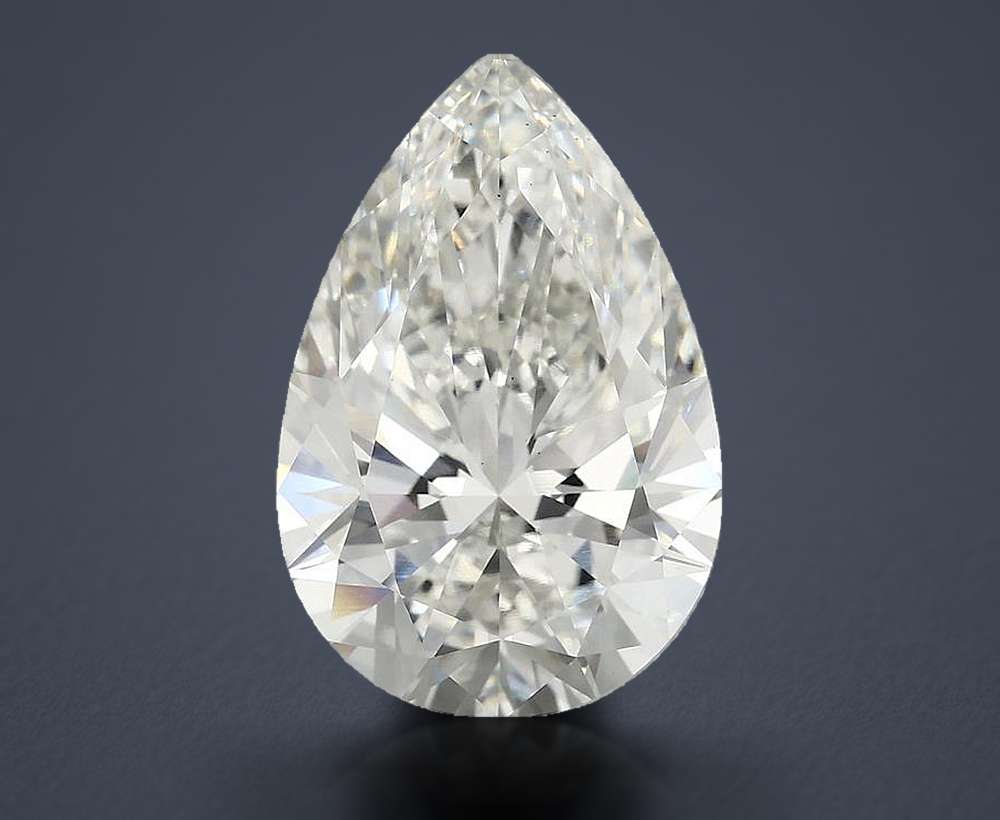 5.63 Carat Pear Lab Diamond