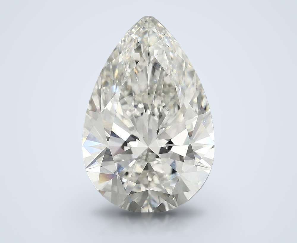 5.63 Carat Pear Lab Diamond