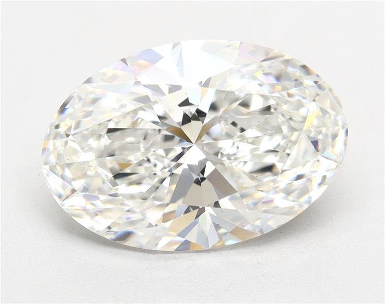 4.02ct F VS1 Rare Carat Ideal Cut Oval Lab Grown Diamond