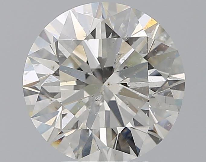 3.20ct I SI2 Rare Carat Ideal Cut Round Diamond