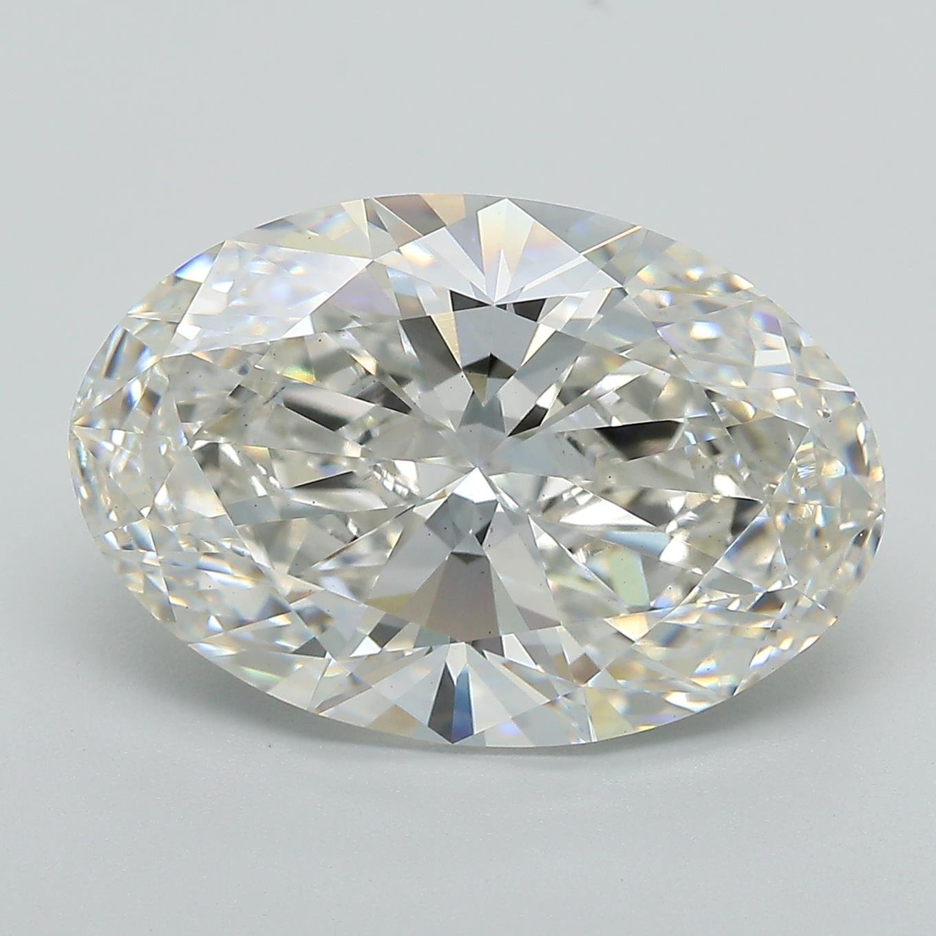 7.95ct F VS1 Rare Carat Ideal Cut Oval Lab Grown Diamond