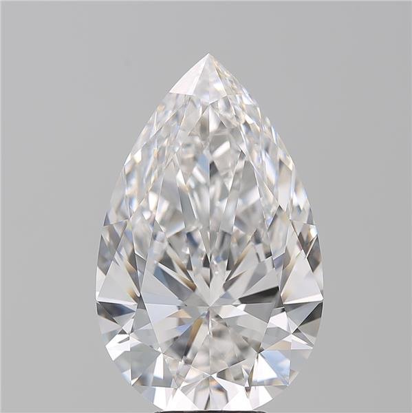 7.18ct F IF Rare Carat Ideal Cut Pear Diamond