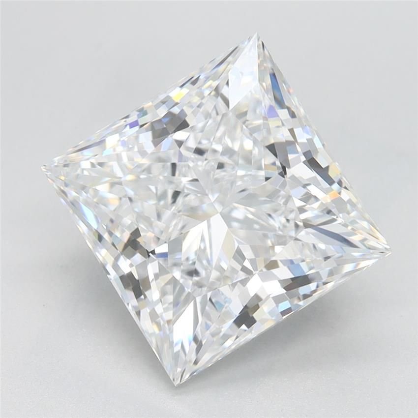 4.19ct D VVS1 Rare Carat Ideal Cut Princess Lab Grown Diamond