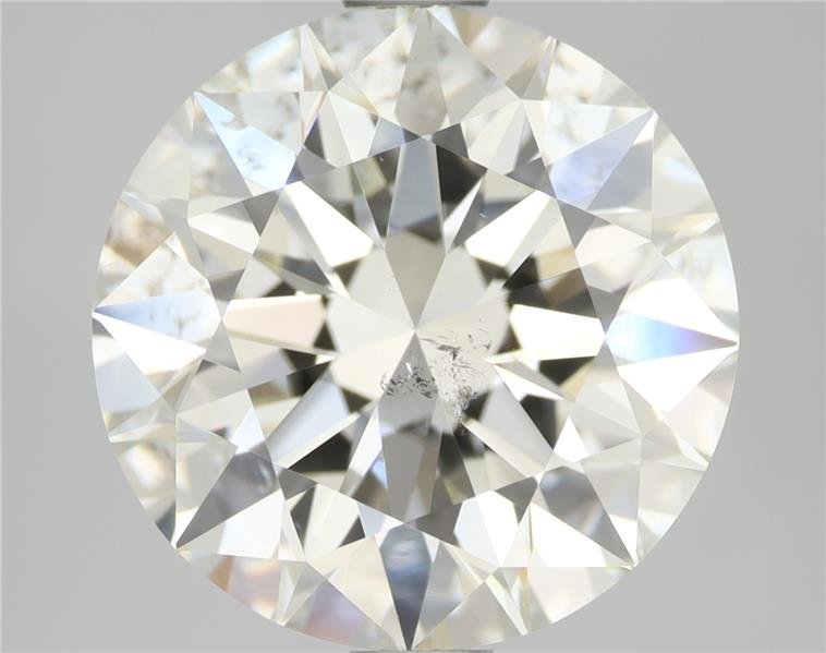 3.09ct K SI2 Rare Carat Ideal Cut Round Diamond