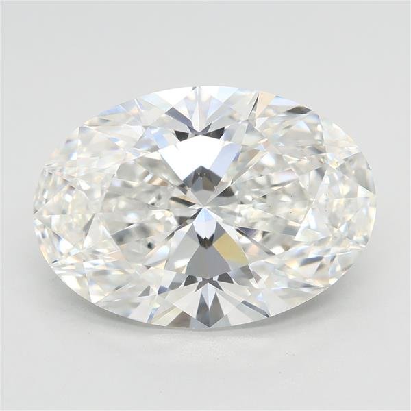 6.04ct F VS1 Rare Carat Ideal Cut Oval Lab Grown Diamond