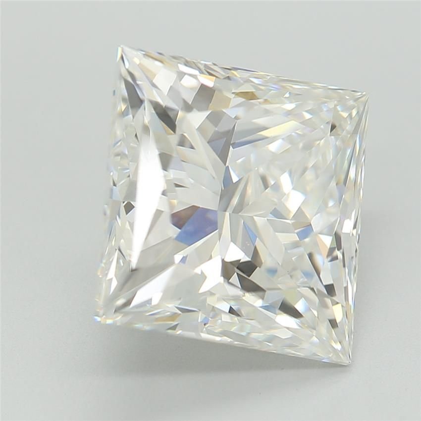 4.04ct F VVS2 Rare Carat Ideal Cut Princess Lab Grown Diamond