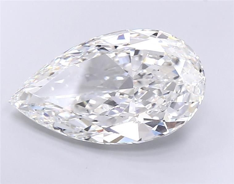 15.12ct F VVS2 Very Good Cut Pear Lab Grown Diamond