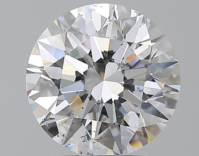 3.01ct D SI2 Rare Carat Ideal Cut Round Diamond
