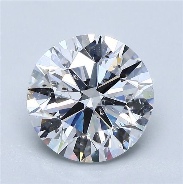 3.01ct D SI2 Rare Carat Ideal Cut Round Diamond