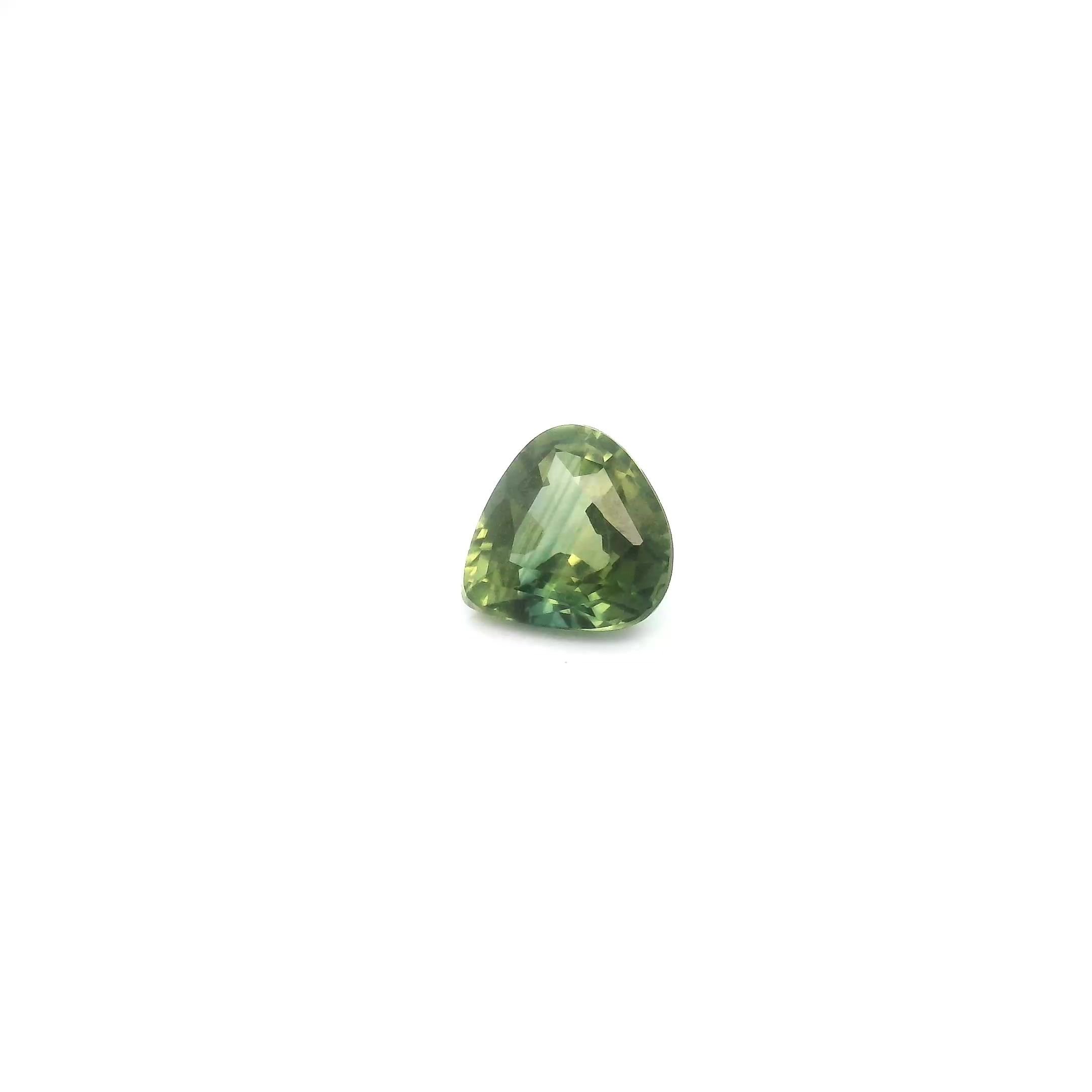 0.57 Carat Green Pear Sapphire