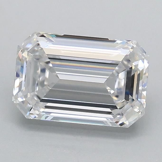 1.09ct D VVS2 Rare Carat Ideal Cut Emerald Lab Grown Diamond