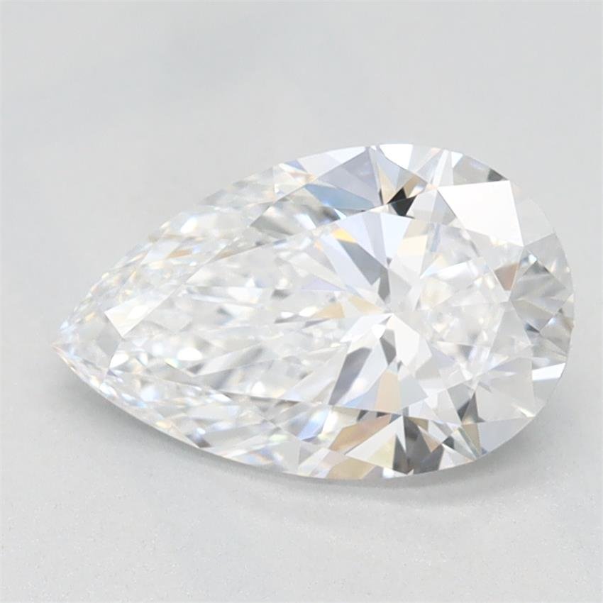 1.11ct D VVS1 Rare Carat Ideal Cut Pear Lab Grown Diamond