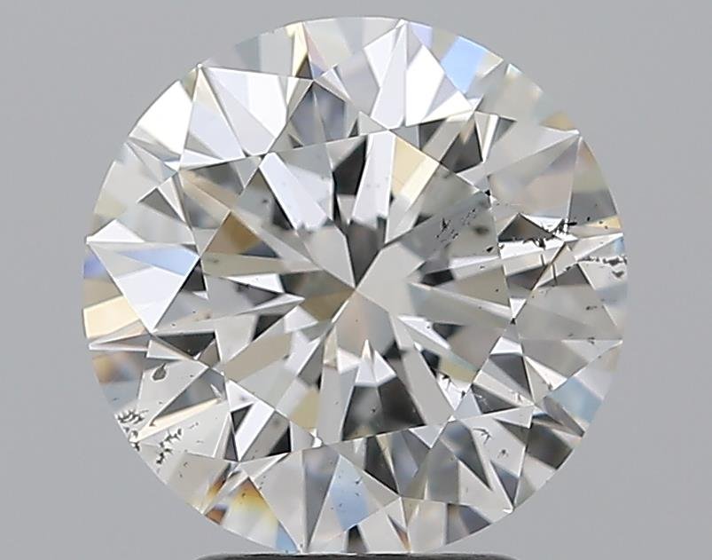 3.01ct G SI2 Rare Carat Ideal Cut Round Diamond