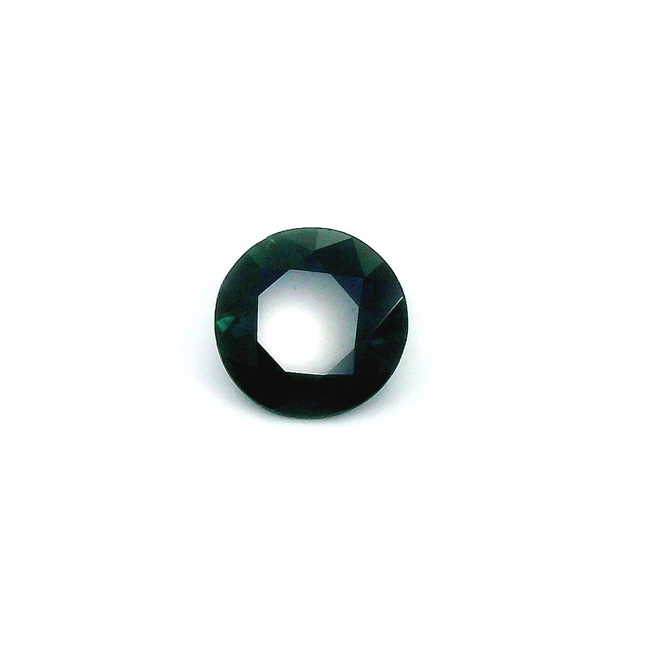 1.20 Carat Blue Round Sapphire