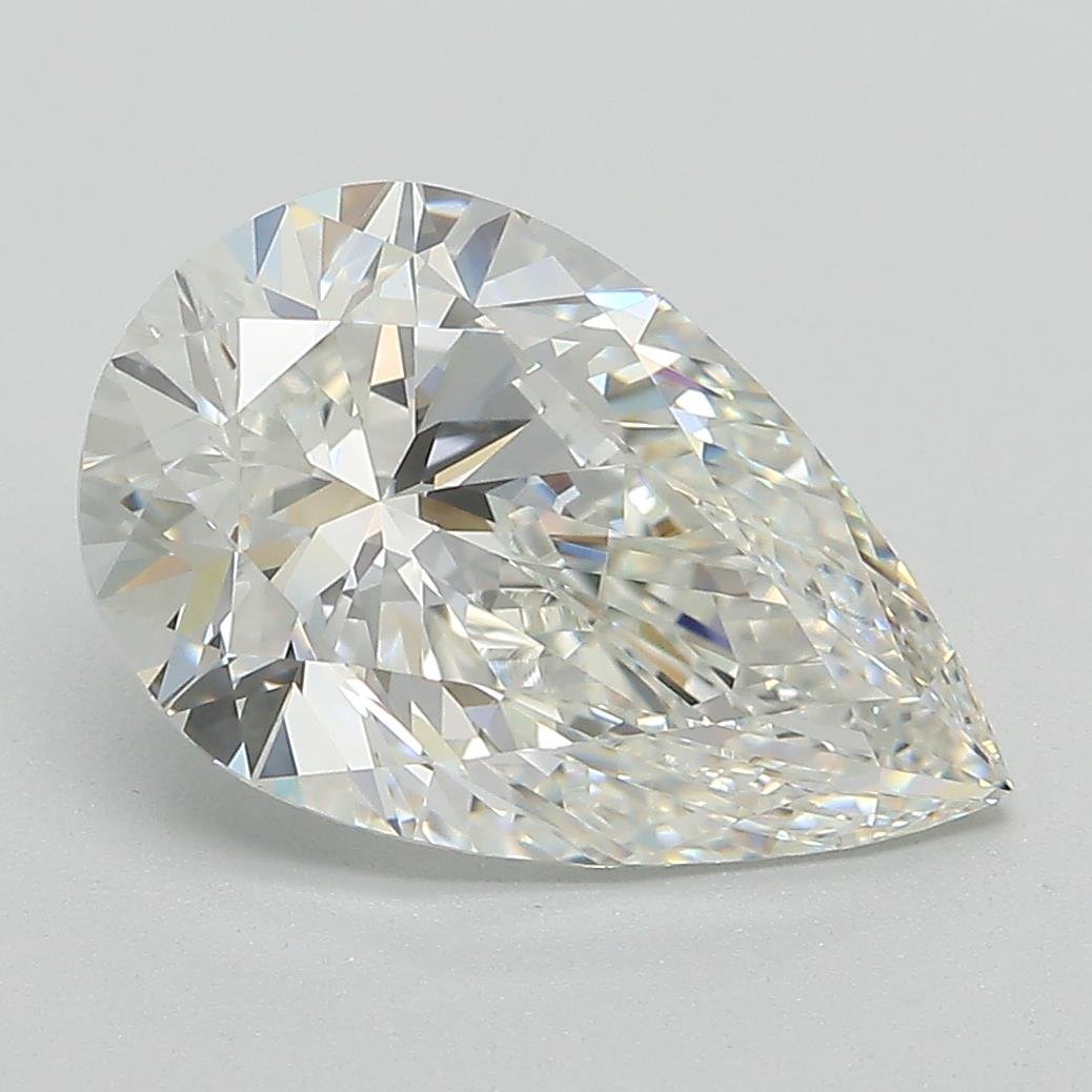 3.56ct F VVS2 Rare Carat Ideal Cut Pear Lab Grown Diamond