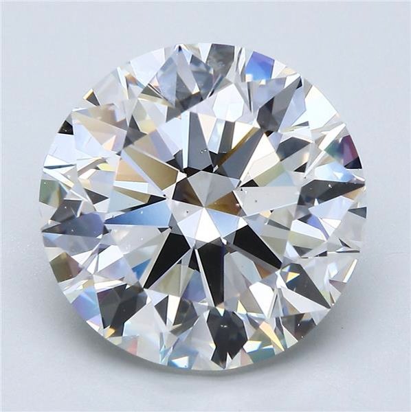 7.02ct G VS2 Rare Carat Ideal Cut Round Diamond