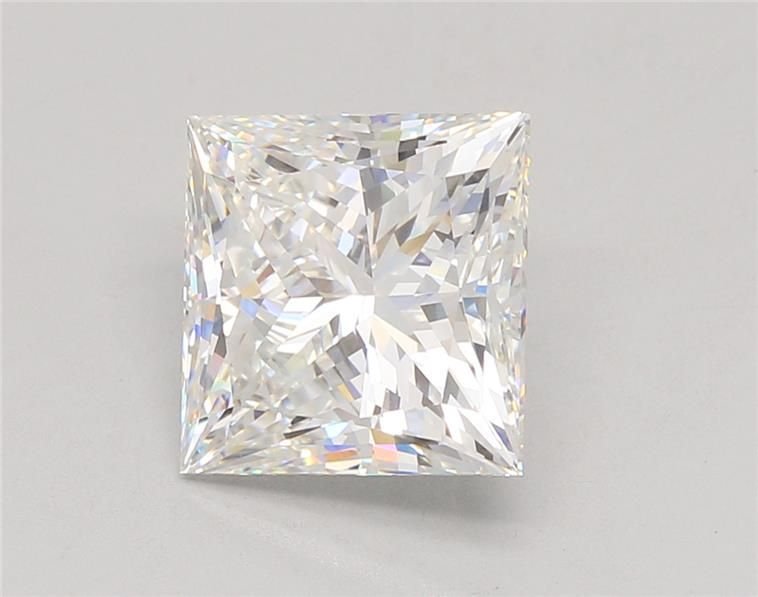 5.05ct F VVS2 Rare Carat Ideal Cut Princess Lab Grown Diamond