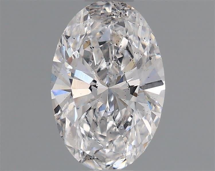 0.56ct D SI1 Rare Carat Ideal Cut Oval Lab Grown Diamond