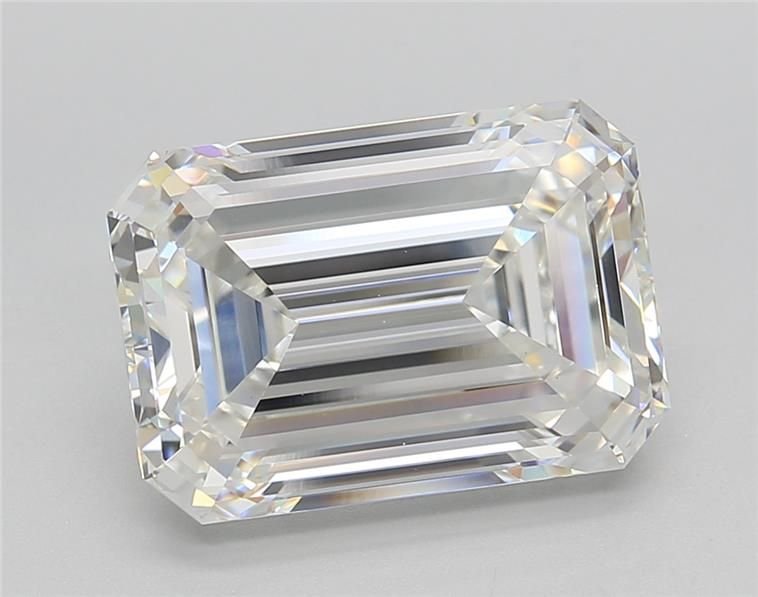 5.50ct F VVS2 Rare Carat Ideal Cut Emerald Lab Grown Diamond