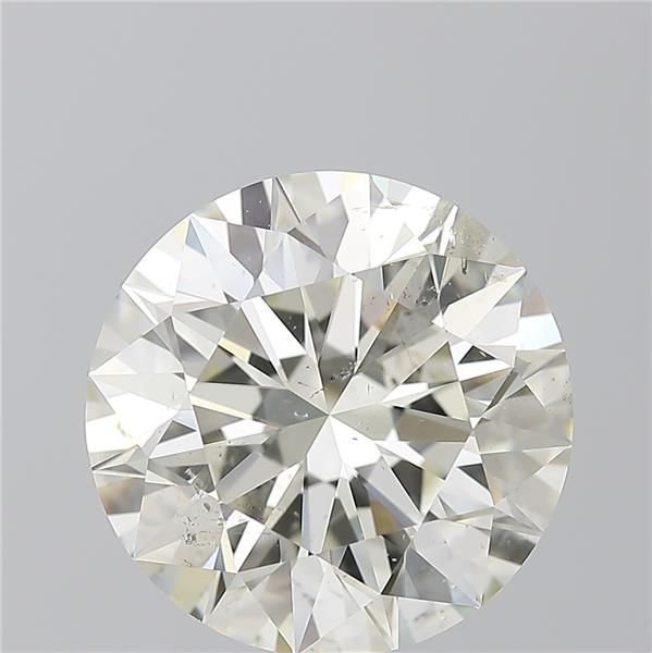 5.09ct K SI2 Rare Carat Ideal Cut Round Diamond