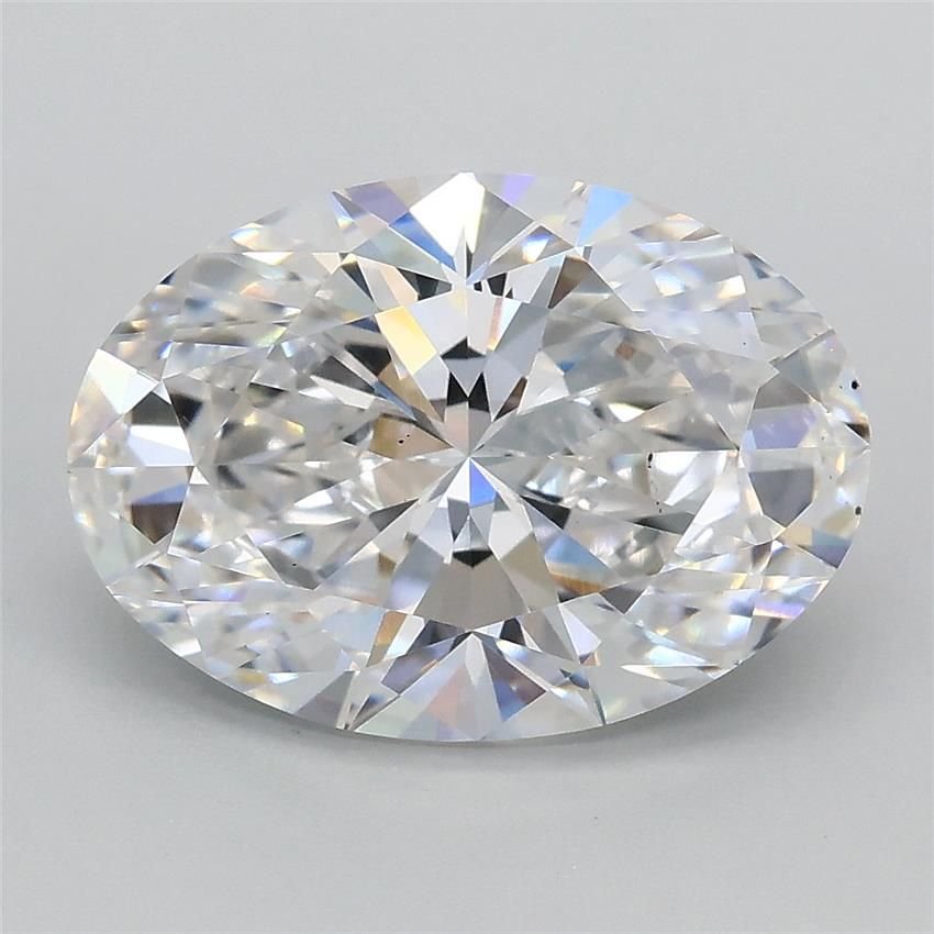 3.05ct D VS2 Rare Carat Ideal Cut Oval Lab Grown Diamond
