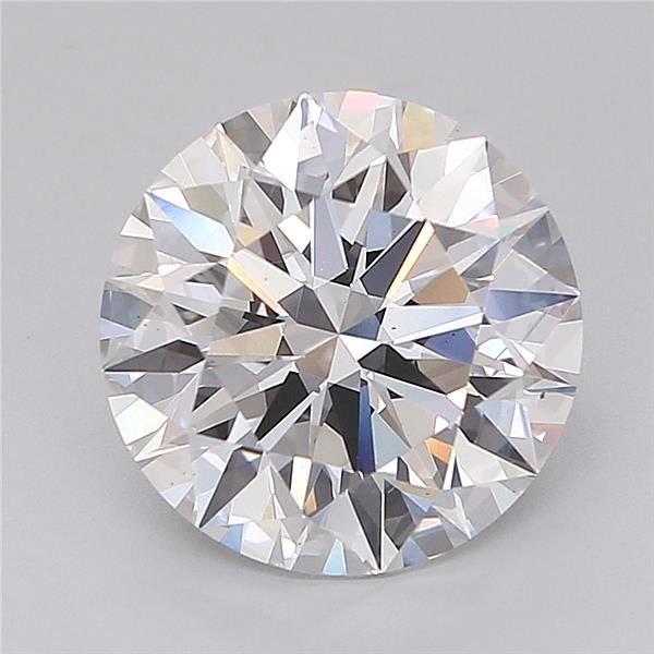 4.04ct F VS2 Rare Carat Ideal Cut Round Lab Grown Diamond