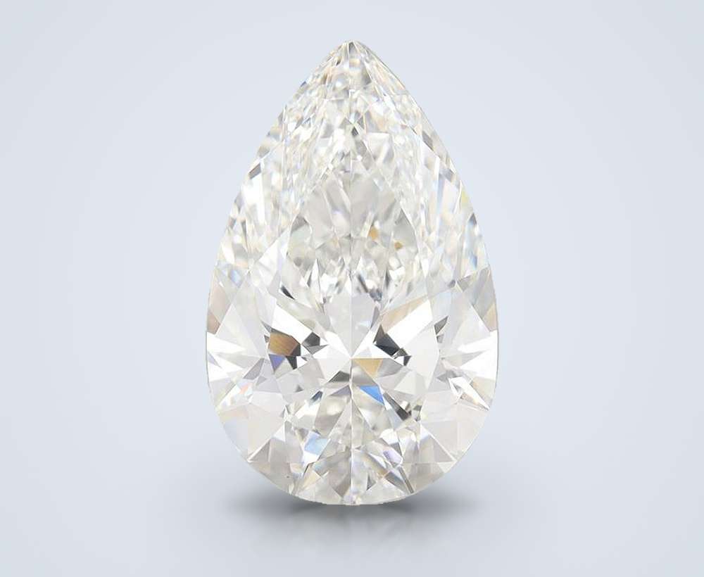 6.78 Carat Pear Lab Diamond