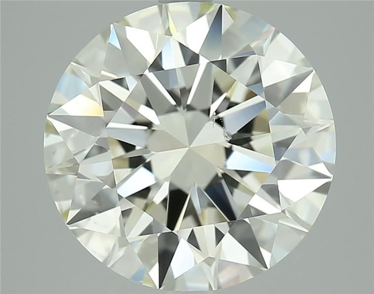 5.06ct K SI1 Rare Carat Ideal Cut Round Diamond