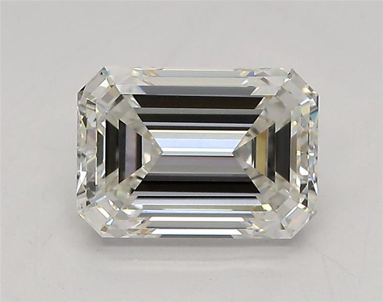 1.51ct F VVS2 Rare Carat Ideal Cut Emerald Lab Grown Diamond