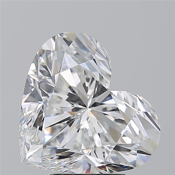 5.01ct G SI1 Rare Carat Ideal Cut Heart Diamond