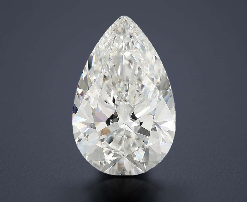 6.57 Carat Pear Lab Diamond
