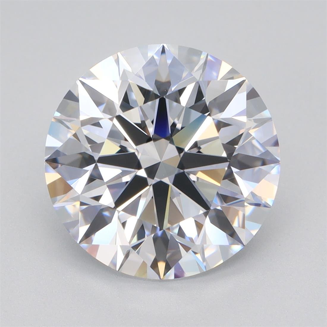 3.11ct D VVS1 Rare Carat Ideal Cut Round Lab Grown Diamond